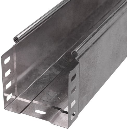 Лоток неперфорированный Промрукав Стандарт 100х100х3000 сталь 0,7мм фото Лоток неперфорированный Промрукав Стандарт 100х100х3000 сталь 0,7мм картинка